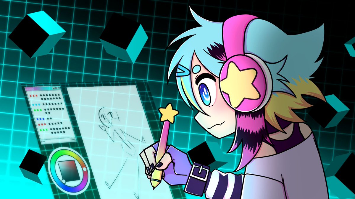 Sorry for the lack of streams this week, still having a hard time getting settled in at home and dealing with a lot of stuff that's had me feeling down, BUT I'm live now working on a commission for a client if you wanna hang out!
Links below!🌐💿⭐️