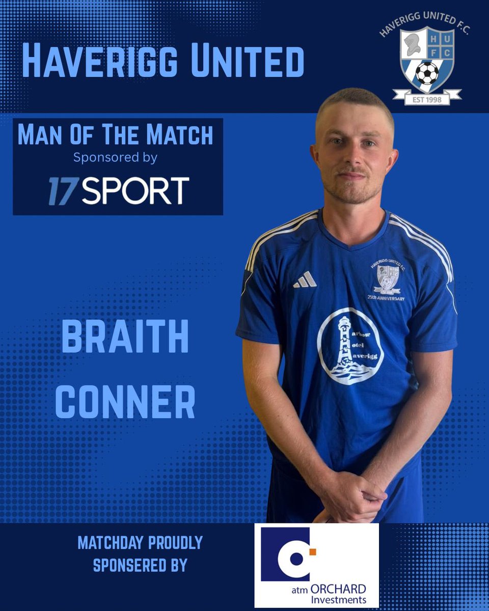 Haverigg Utd 4-1 millom. 

Up and running for the season 

Managers player of the match: Braith Conner excellent up and down the left today. 
Players player of the match: Anthony Foster a goal and 3 assists from Foz today 💪🏻
