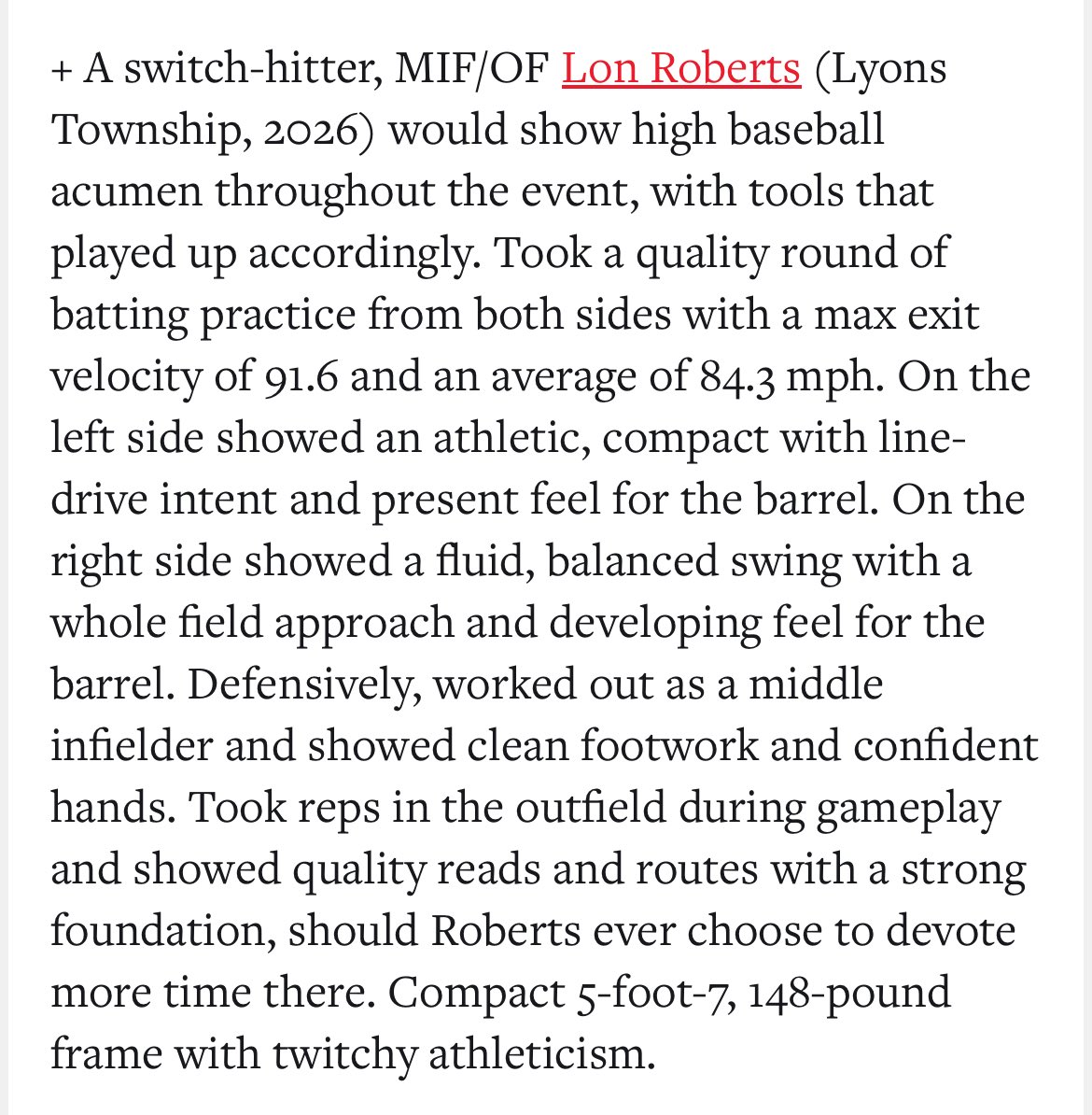 Lon Roberts (@rookroberts3) on Twitter photo Thank you for the write up! <a href="/PrepBaseballIL/">Prep Baseball Illinois</a> <a href="/Lyons_Baseball/">Lyons Township Baseball</a> <a href="/Sparks_North/">Cangelosi Sparks North</a> Thank you for the write up! <a href="/PrepBaseballIL/">Prep Baseball Illinois</a> <a href="/Lyons_Baseball/">Lyons Township Baseball</a> <a href="/Sparks_North/">Cangelosi Sparks North</a>