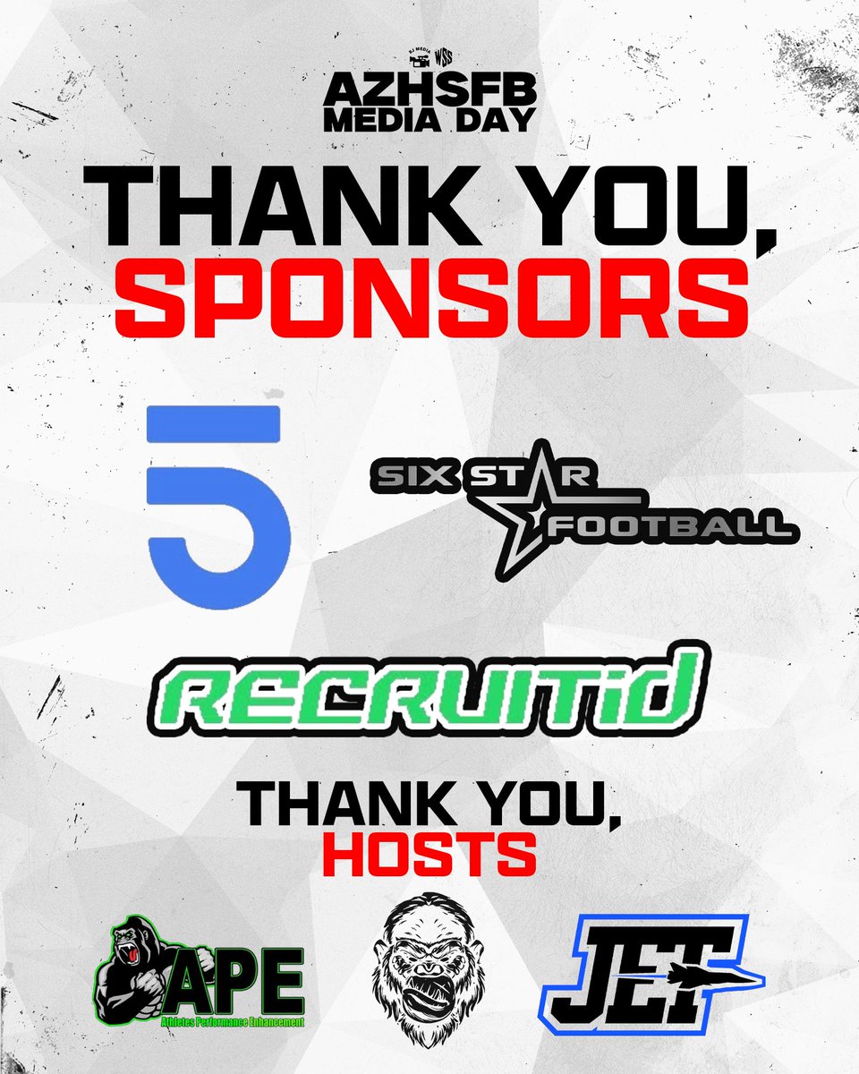 Thank you to our sponsors and host sites for making our 3 AZHSFB Media Days a great success! 

As we transition into the season, BJ Media is searching for 2-4 weekly website sponsors and encourage any interested businesses to reach out for details.

🎨: <a href="/k7arts_az/">konnor m 🇵🇭</a>