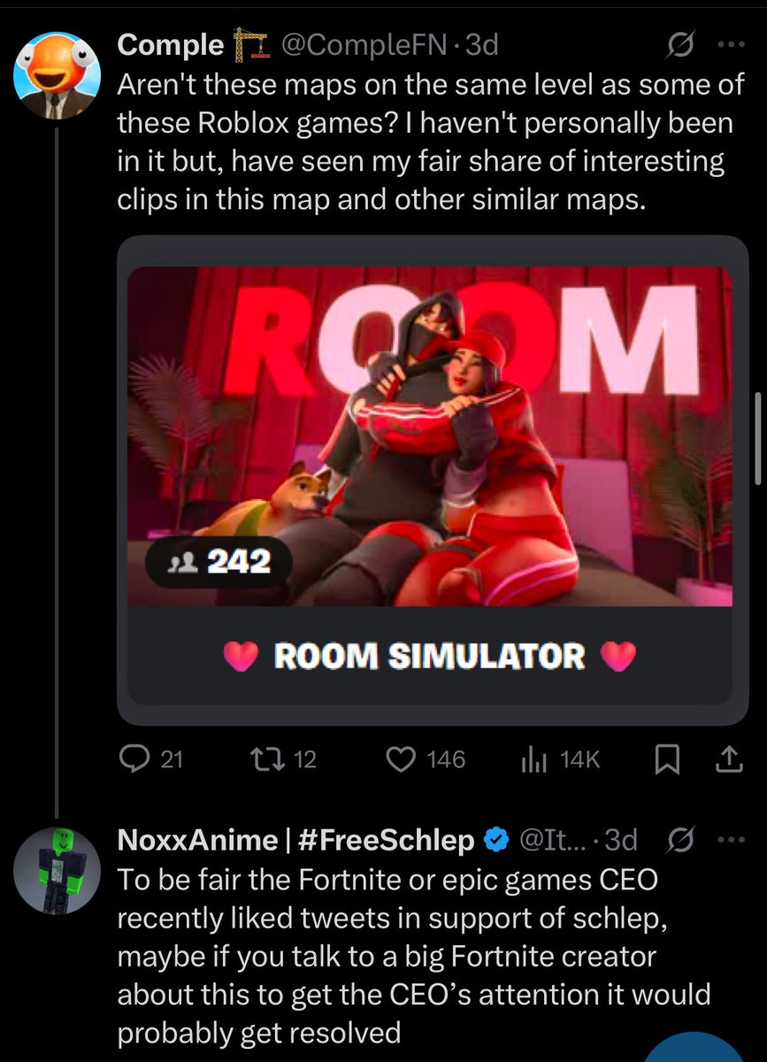 ItsNoxxAnime's tweet image. Told you.
#FortniteW #RobloxSafety #Roblox