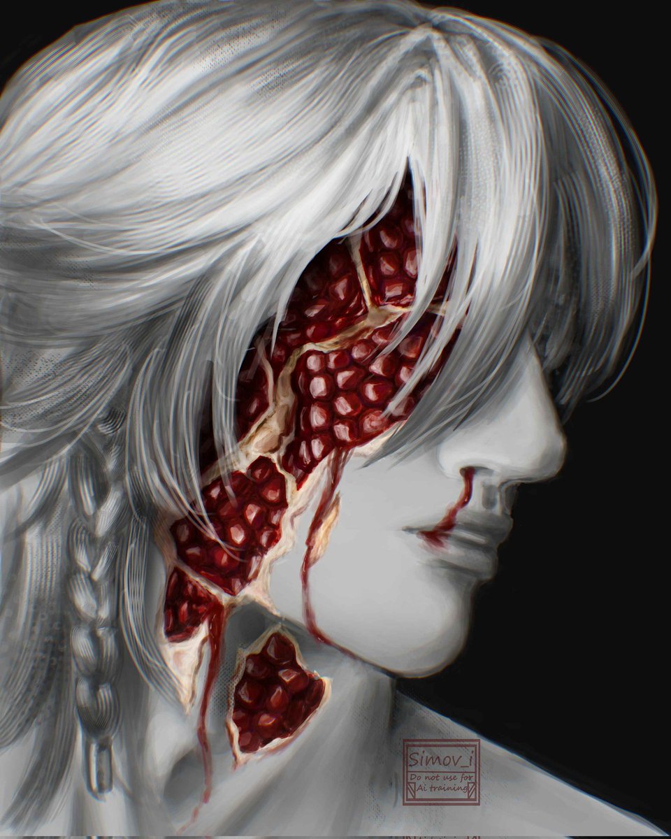 Simov_i's tweet image. Warning: Pomegranate juice lovers might experience discomfort while observing the image.  Please proceed carefully. (⁠ㆁ⁠ω⁠ㆁ)

#Mydei #mydeimos #HonkaiStaiRail