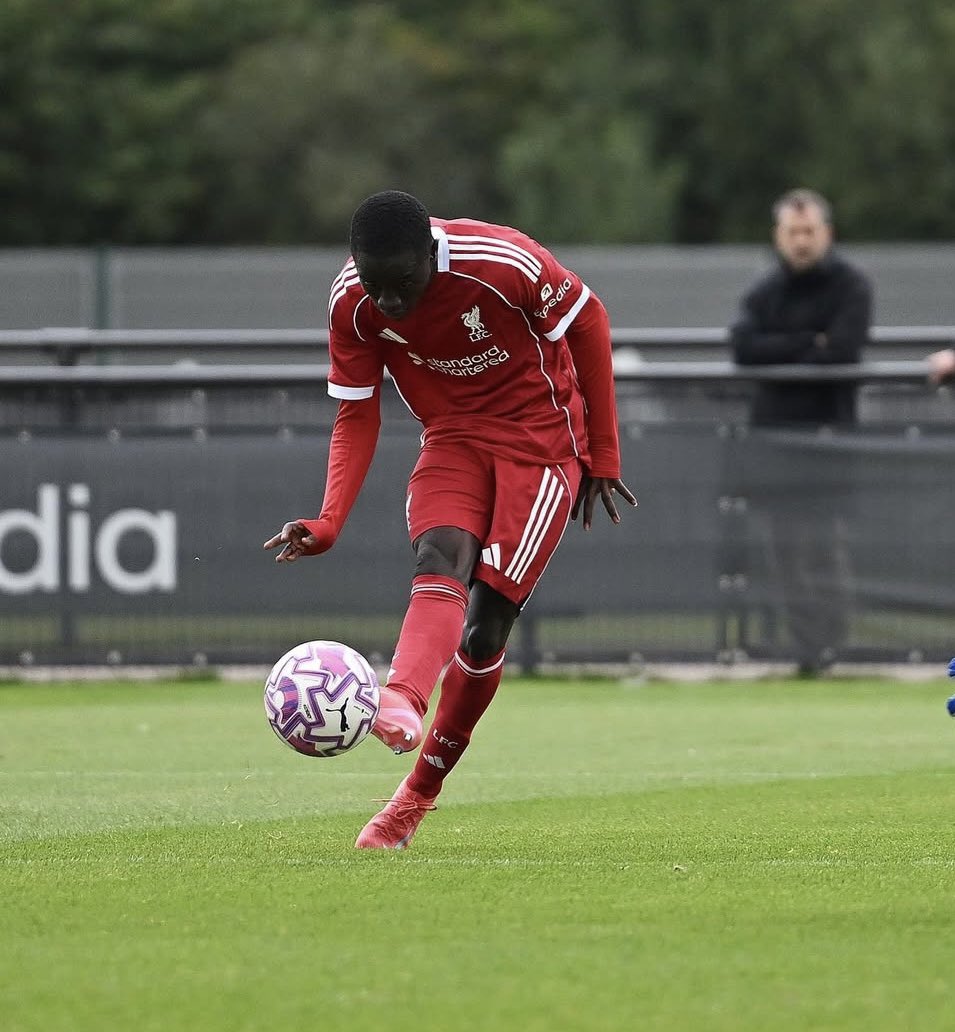 🇸🇳 Pictures of Sidy Barhama Ndiaye during his time with #LFC confirming my exclusive story below. 

He got a goal and an assist in two substitute appearances for the U18s. Made a strong impression. 

Big future ahead of him 💎