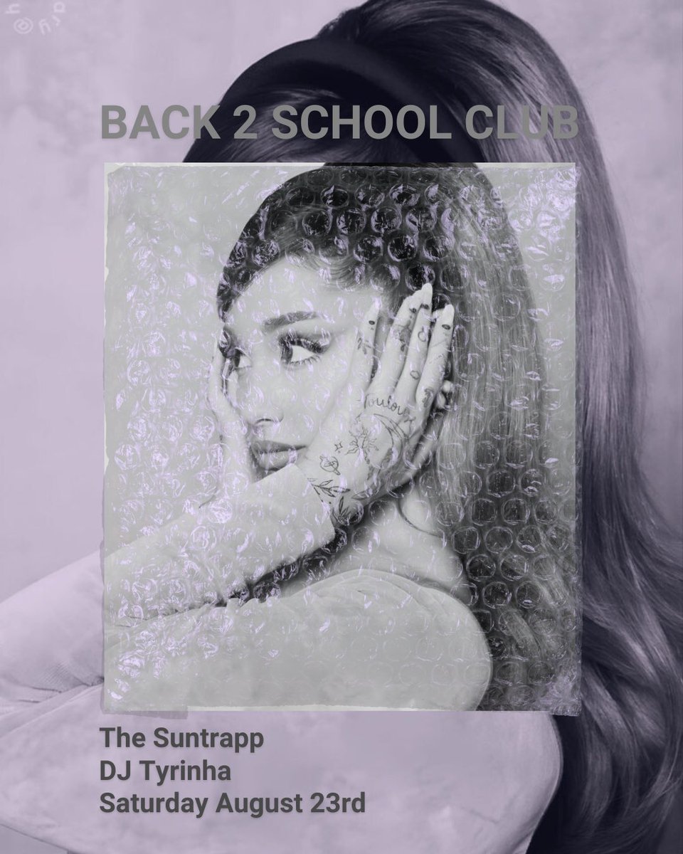 ARI x BACK 2 SCHOOL NIGHT 

⋆｡ﾟ☁︎｡⋆｡ ﾟ☾ ﾟ｡⋆⋆｡ﾟ☁︎｡⋆｡ ﾟ☾ ﾟ｡⋆

🧸 Saturday Aug 23rd 

🫧 9PM-1AM 

☁️ set by : DJ Tyrinha 

🎀 no cover 

Oh! Nd … do ur damn homework 🤍