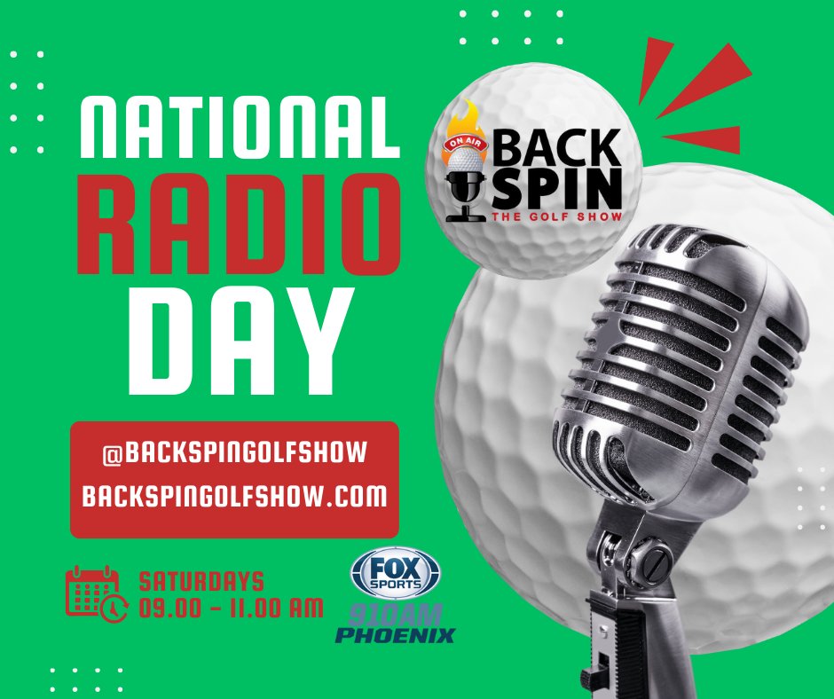 BackspinGolf910's tweet image. Happy #NationalRadioDay!

Thanks to all who listen on air, via podcast and at BackspinGolfShow.com!
