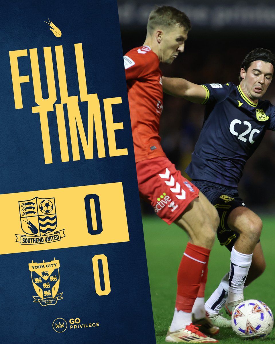 It ends all square at Roots Hall 🔵