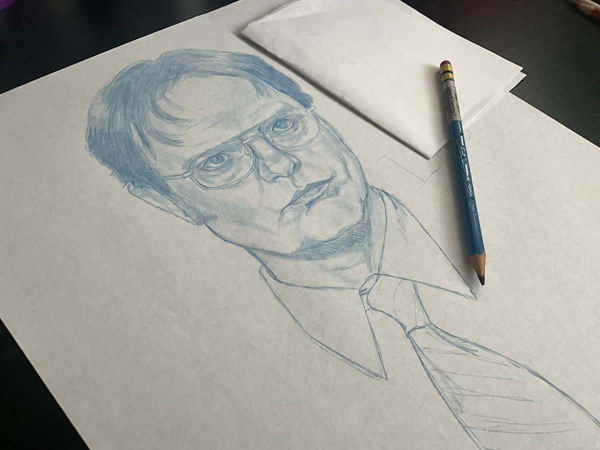 Sketching 🤭✨

#TheOffice #dwigth #colorpencilsketch #sketches #portrait #pinup #WIP #dwigthschrute #rainnwilson