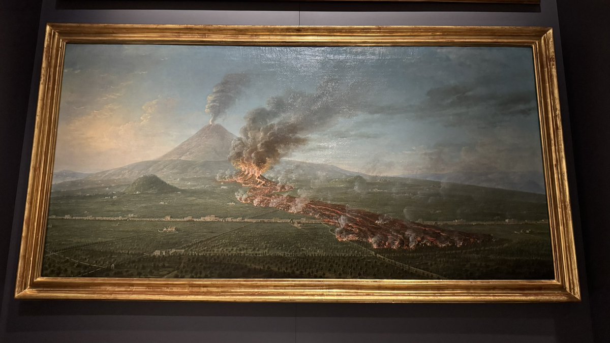 iluvwx's tweet photo. @pompei79 Saw this today at the Royal Collections Gallery in Madrid. Labeled “Vesuvius at night” https://t.co/4lUPCbHqA0
