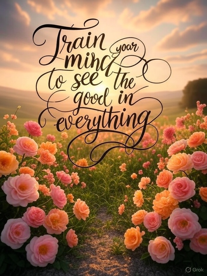 rajjib's tweet photo. “Train your mind to see the good in everything” https://t.co/6ywzpzU2AK