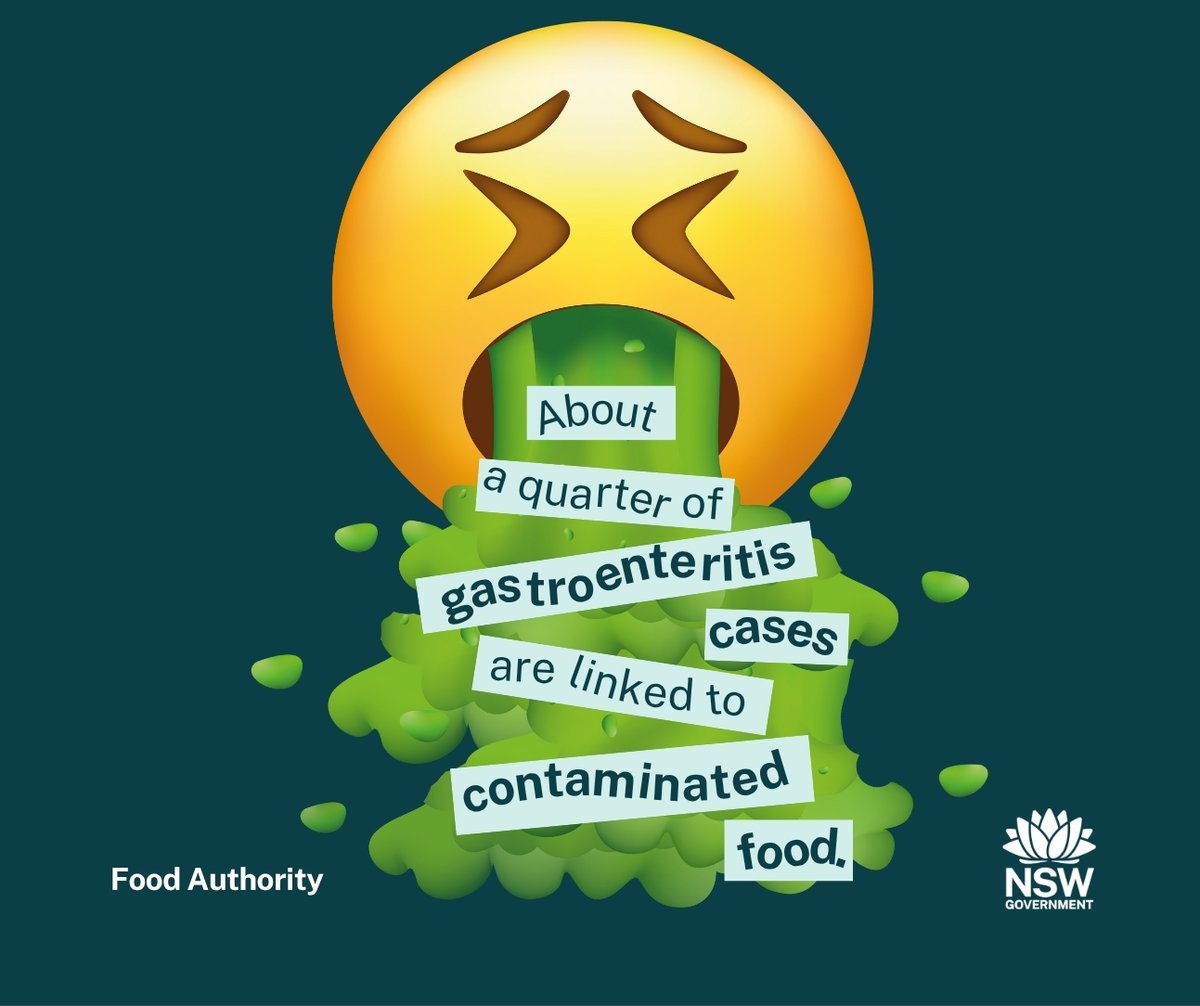 🏃 Dashing for the dunny? It might be from something you ate. 
Food poisoning is quite common, with around 4.68 million cases in Australia each year.
For more info see: foodauthority.nsw.gov.au/consumer/food-…