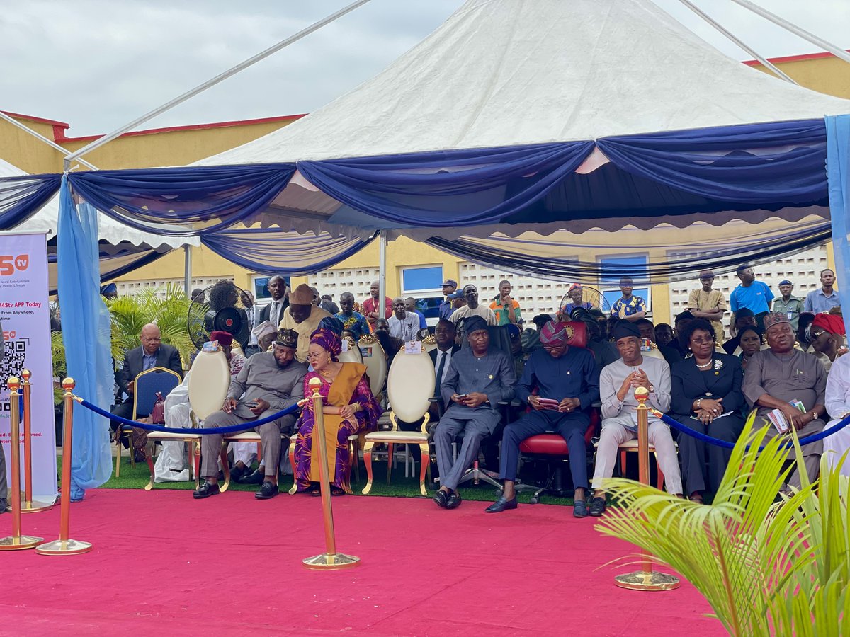 Today, I had the privilege of joining the Governor, Deputy Governor, and other state executives at the commissioning of the Main Auditorium Building at <a href="/LASUOfficial/">Lagos State University</a> Epe Campus, aptly named Olatunji Bello Auditorium. This magnificent facility will greatly benefit the students and