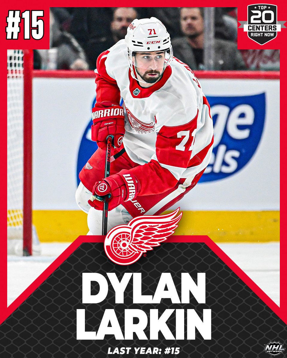 The captain of the <a href="/DetroitRedWings/">Detroit Red Wings</a> is #⃣1⃣5⃣ on our Top 20 Centers Right Now list! #NHLTopPlayers