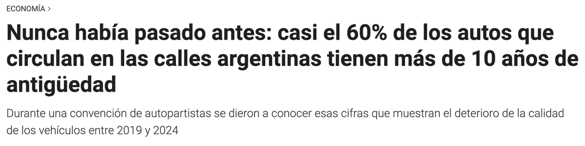 flor_del_ceibo's tweet photo. Mi tio putañero y fierrero siempre decia :

Para saber como esta la economia de un pais, mira el estado de su parque automotor 

👇 https://t.co/yjZFQKp7GH