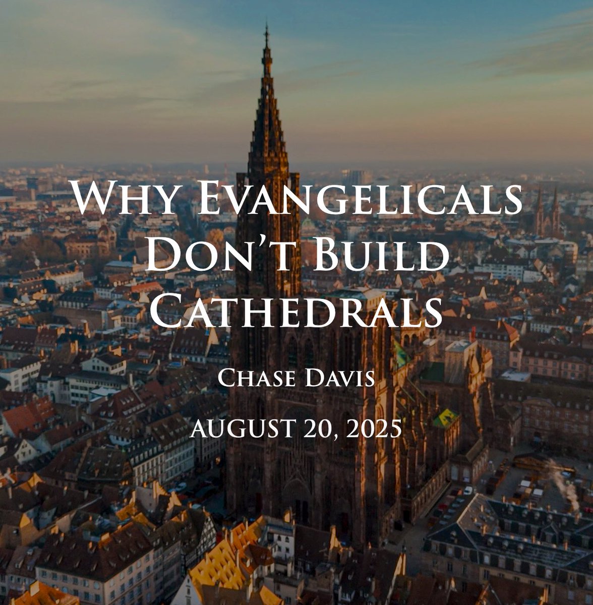 BaptistLeaders's tweet photo. Why don’t evangelicals build beautiful churches? @jchasedavis offers an answer: 

“The real reason is evangelical pragmatism. 

For churches today, beauty seems unnecessary at best and a waste of money at worst. 

You can almost hear the echoes of Judas: ‘This could have been sold and given to the poor.’”

Link: https://t.co/fEpO8DWK3A