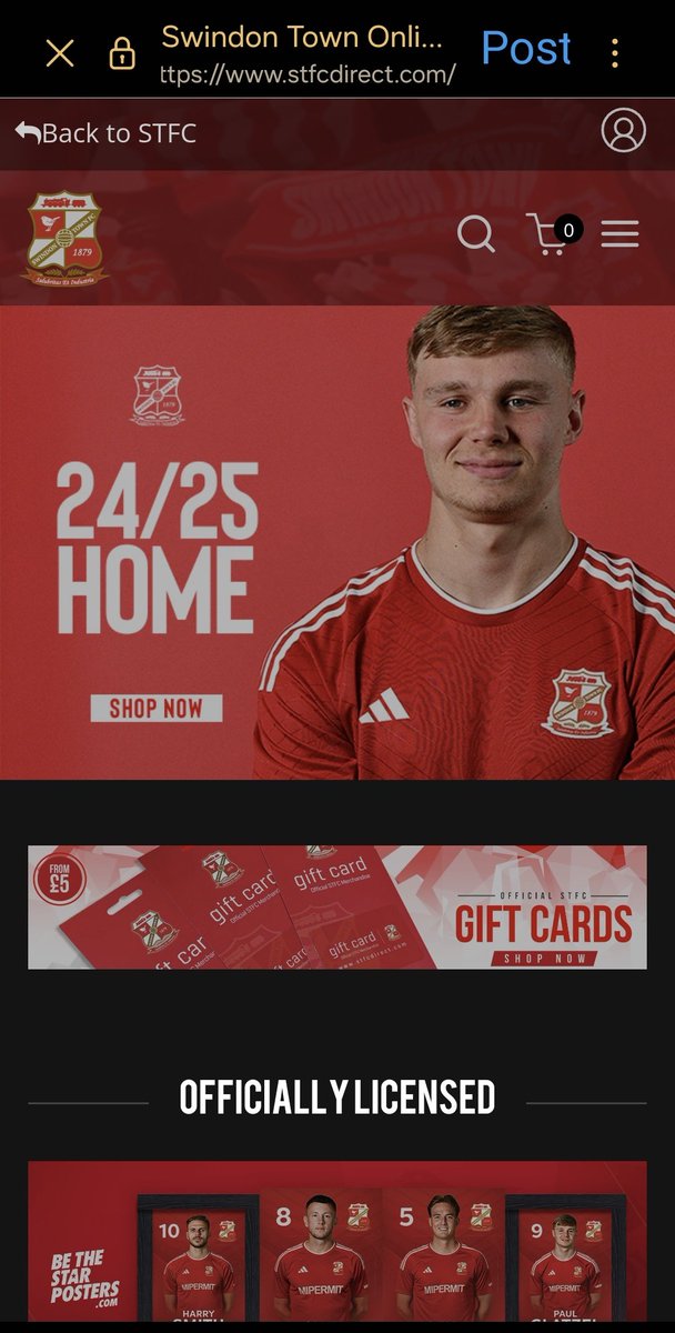 dphunt88's tweet image. Let's flick to the club's online shop... oh good, Paul Glatzel front and centre modelling the 24/25 #STFC home kit - "shop now"

Why are you so bad at everything @Official_STFC / Clem Morfuni / Anthony Hall ?? 

Do you want people to spend money at STFC? It's embarrassing.