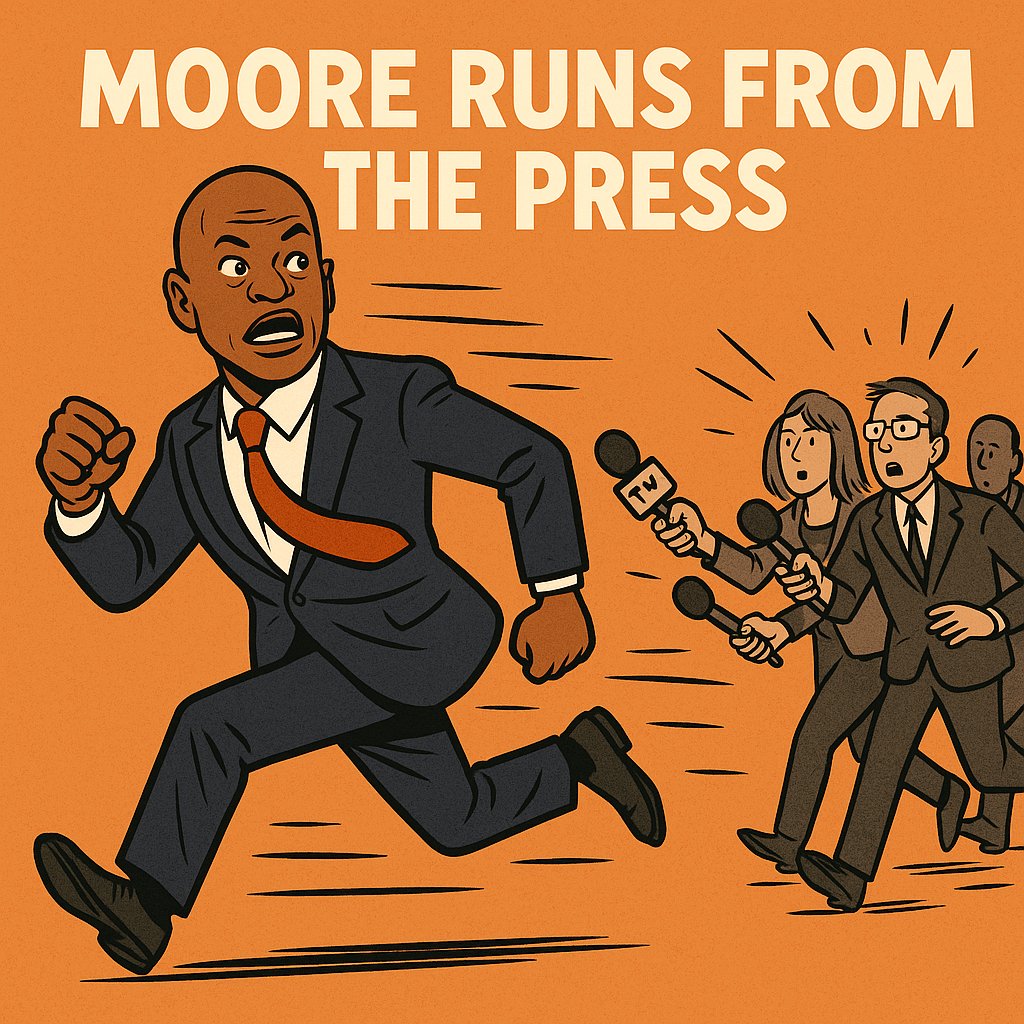 MDBayNews (@mdbaynews) on Twitter photo If you need to sneak out the emergency exit to avoid reporters, maybe your policies can’t withstand scrutiny. Wes Moore isn’t leading Maryland—he’s hiding from it. #MDPolitics <a href="/GovWesMoore/">Governor Wes Moore</a> If you need to sneak out the emergency exit to avoid reporters, maybe your policies can’t withstand scrutiny. Wes Moore isn’t leading Maryland—he’s hiding from it. #MDPolitics <a href="/GovWesMoore/">Governor Wes Moore</a>