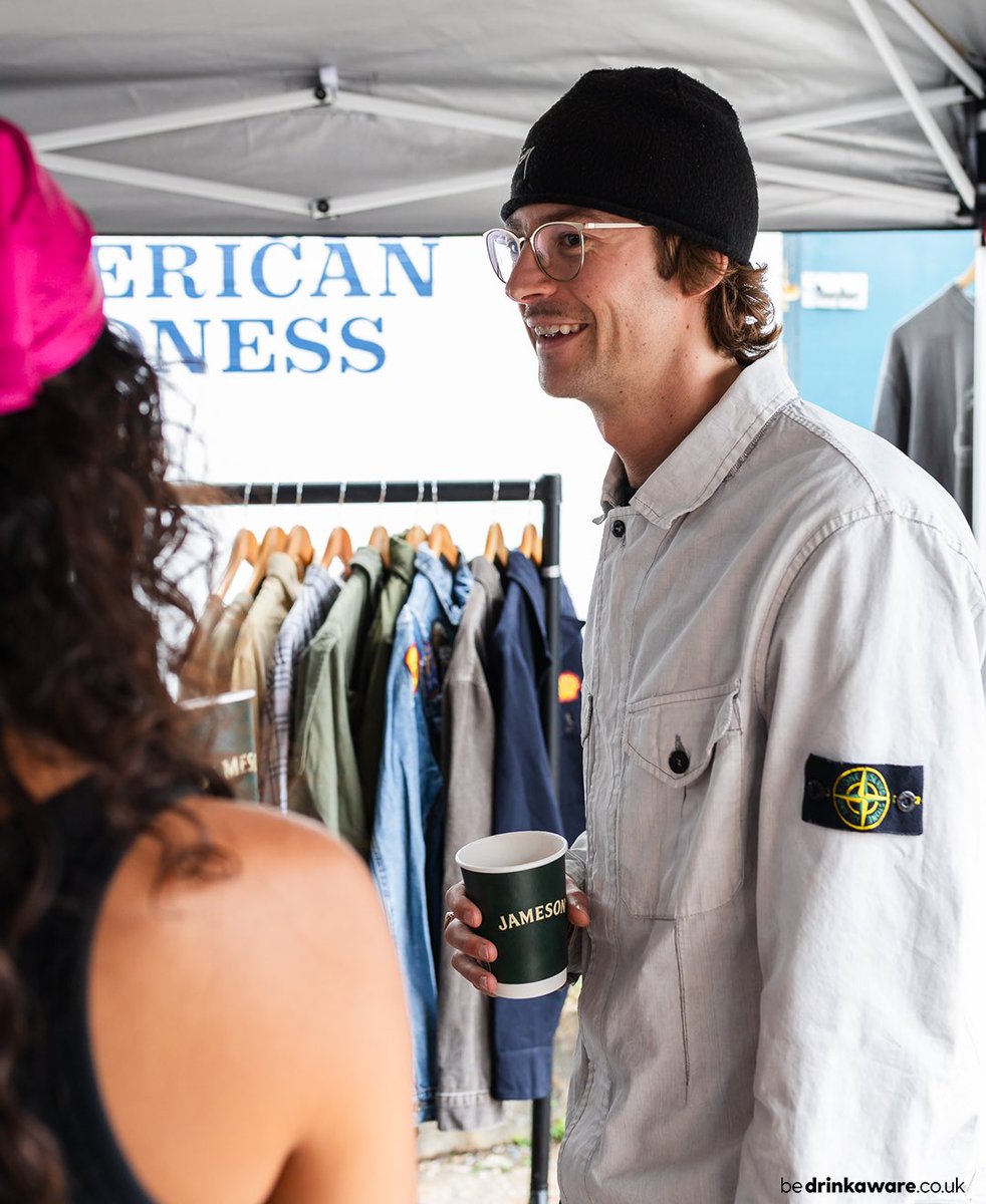 JGL, beats and vintage threads at the American Madness East Side Flea. #MustBeAJameson
