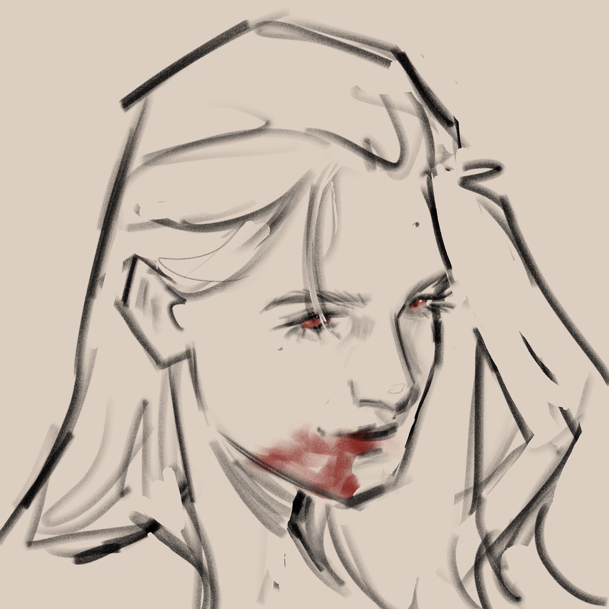 My dnd character she’s an awesome vampire