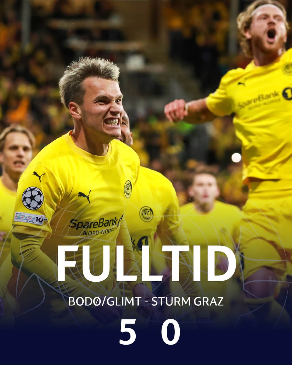 Glimt's tweet photo. Vi er bare halvveis, men for en eventyrlig Europa-kveld på Aspmyra 💛😍
Foto: Oliver Nilsen https://t.co/sbqh2GBYz0