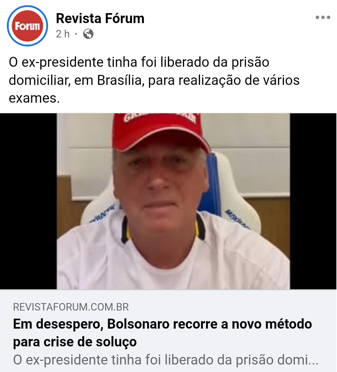 Lula preso: vou ler 1 livro por dia, puxar ferro e casar de novo
Bozo preso em casa: ain meu soluço não passa