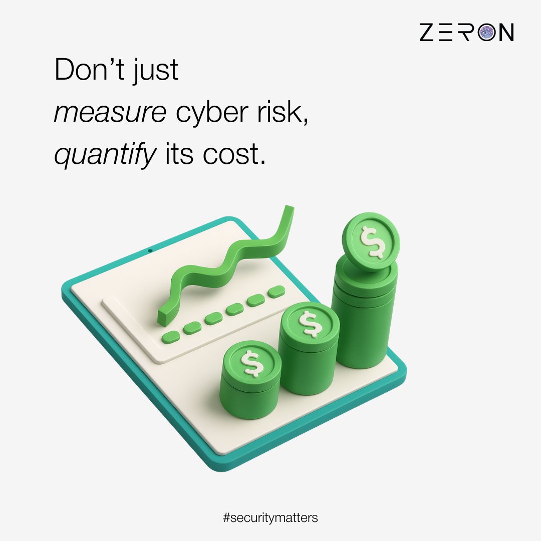 securezeron's tweet image. Every risk has a number. 📊
The real question  is do you know yours?

CISOs don’t win boardrooms with buzzwords, they win with numbers. 
That’s the power of Cyber Risk Quantification.

Every risk has a price, find it now: zeron.one/products/qber

#Zeron #CyberRiskQuantification