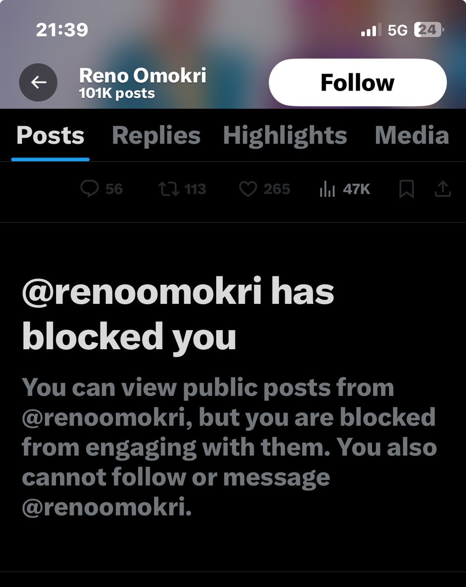 nkem77's tweet photo. Once you engage the Auchi Micheal Jackson constructively he gets you blocked.  Juvenile!  ⁦@ruffydfire⁩ see the matter. https://t.co/TkwnpAI9oA