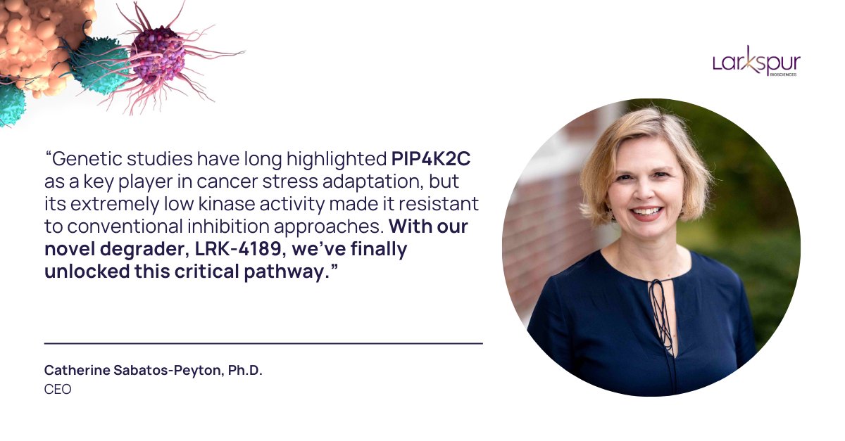 Announcing the discovery of LRK-4189, a 1st-in-class degrader of the lipid kinase PIP4K2C for the treatment colorectal cancer (CRC). 

We presented at the MEDI First Time Disclosures: Breakthroughs on New Medicines session at #ACSFALL2025. bit.ly/4lCSVCm #Cancer