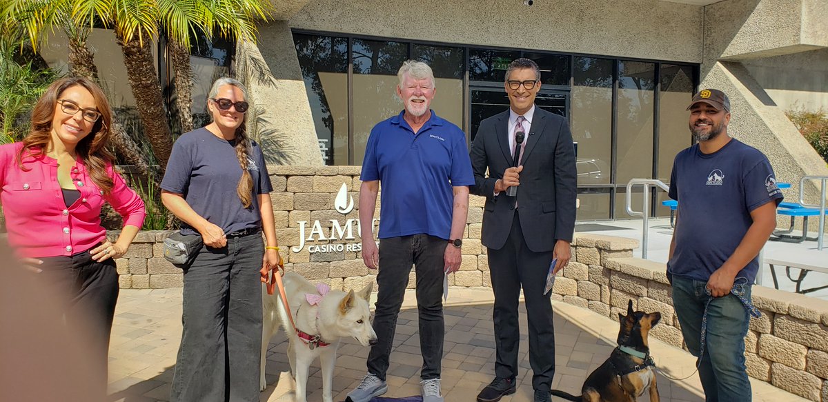 Behind the scenes with Shally Zomorodi and Raoul Martinez on the FOX 5 San Diego Morning News. Introducing Malacandra and Cheesy Nola from Rancho Coastal Humane Society. Open until 6:00 Thursday. During August, adoption fees waived on pets 6 months plus. sdpets.org