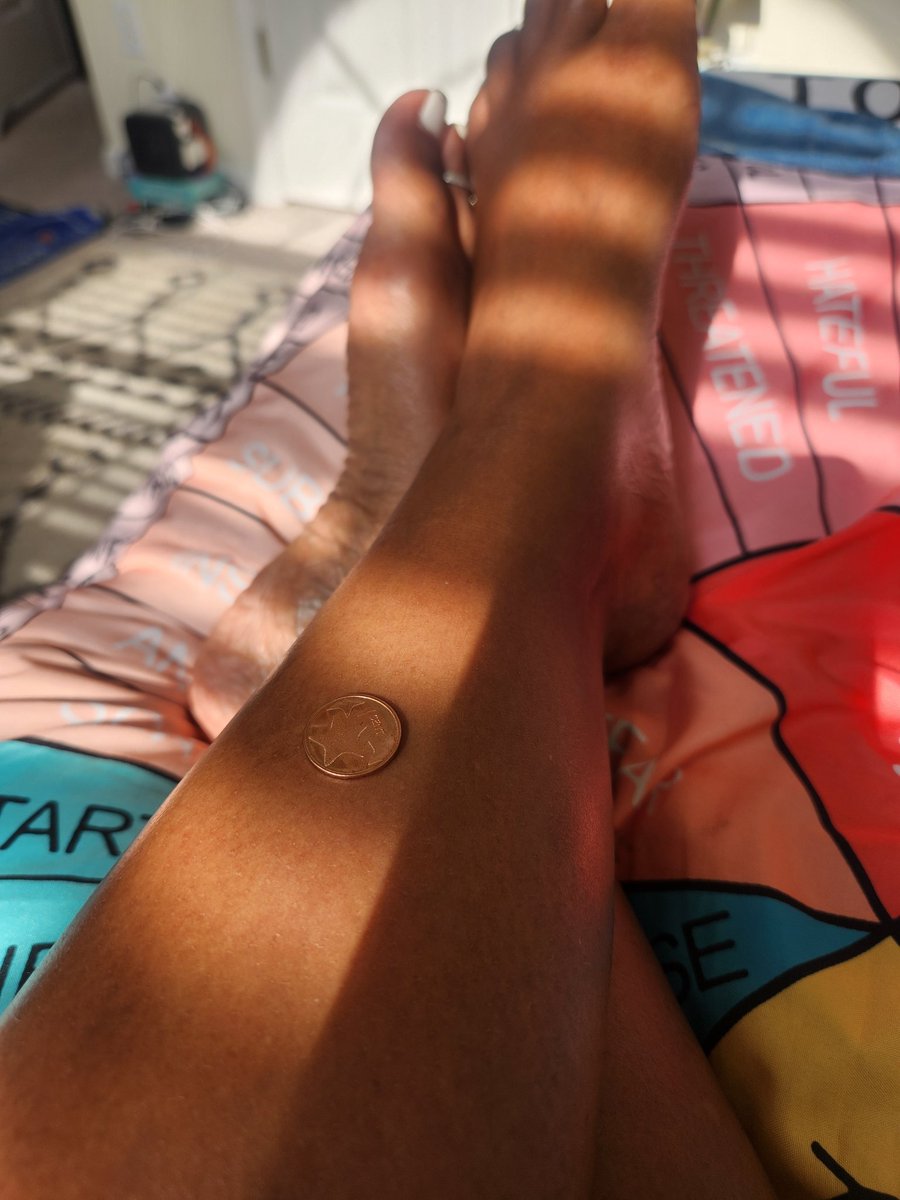 Copper colored. Original.