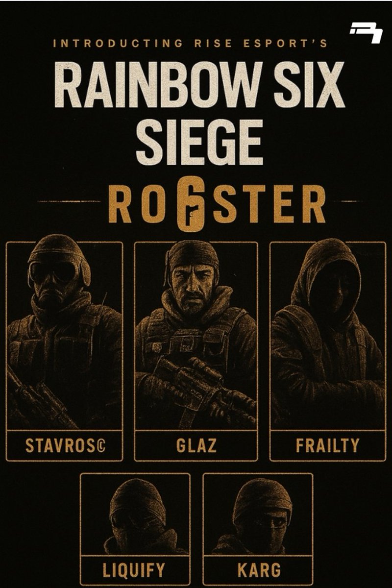 It's now official, say welcome to our first R6 T3 Roster !
🇨🇵 <a href="/rise_nothing/">Nothing</a> ( H-Staff )

🇬🇷 <a href="/twophonessr6/">twophoness</a> alias Stavros ( Captain )
🏴󠁧󠁢󠁥󠁮󠁧󠁿 <a href="/GlazUKK/">Glaz</a> 
🏴󠁧󠁢󠁥󠁮󠁧󠁿 @benzaor6s 
🏴󠁧󠁢󠁥󠁮󠁧󠁿 <a href="/Liquify_____/">Liquify_r6s</a> 
🇭🇺 <a href="/nagyand17499116/">KarG.Rise</a> 
We hope to go far together !
#RISEONTOP💜🖤