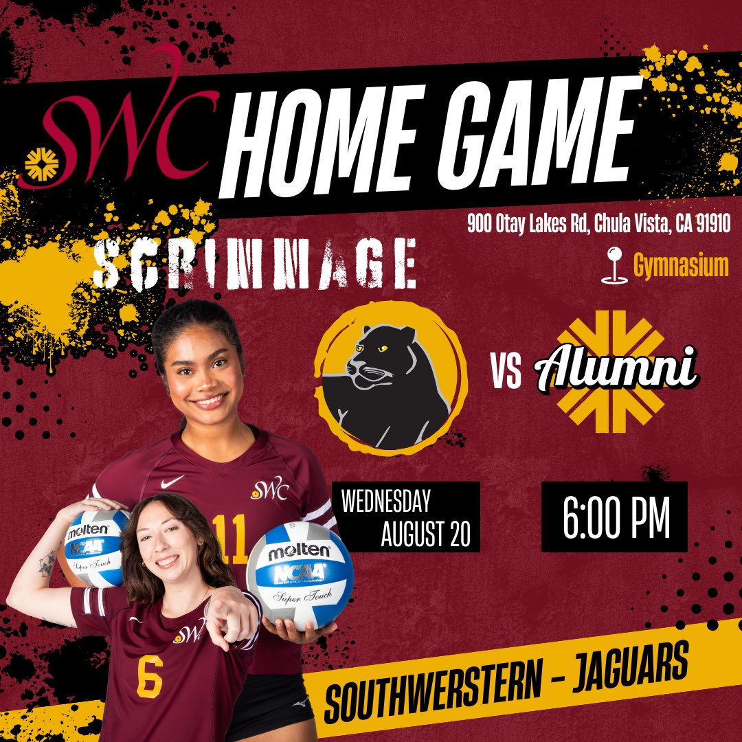 Come support our Lady Jaguar Volleyball Team tonight August 20, 6 pm Home Scrimmage Game VS SWC Alumni.