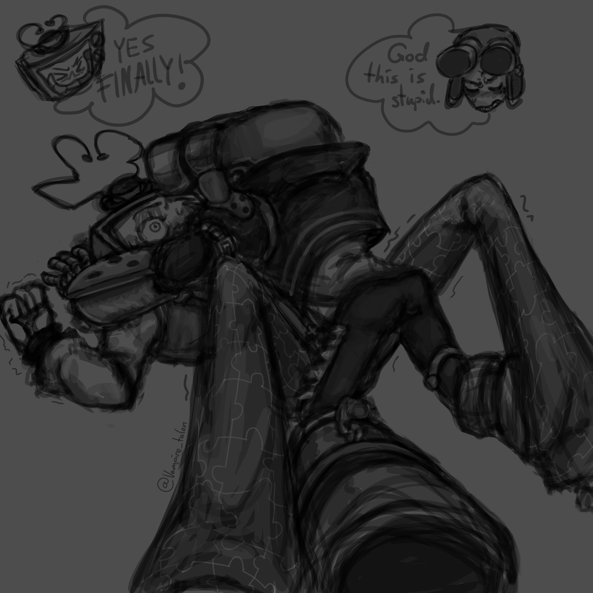 Vampire_talon's tweet photo. I think I am getting used to drawing digitally😋

#smg4gunshow #mrpuzzles #mrwpnz #gunshow #smg4 #fanart https://t.co/vOIkqZNlmK