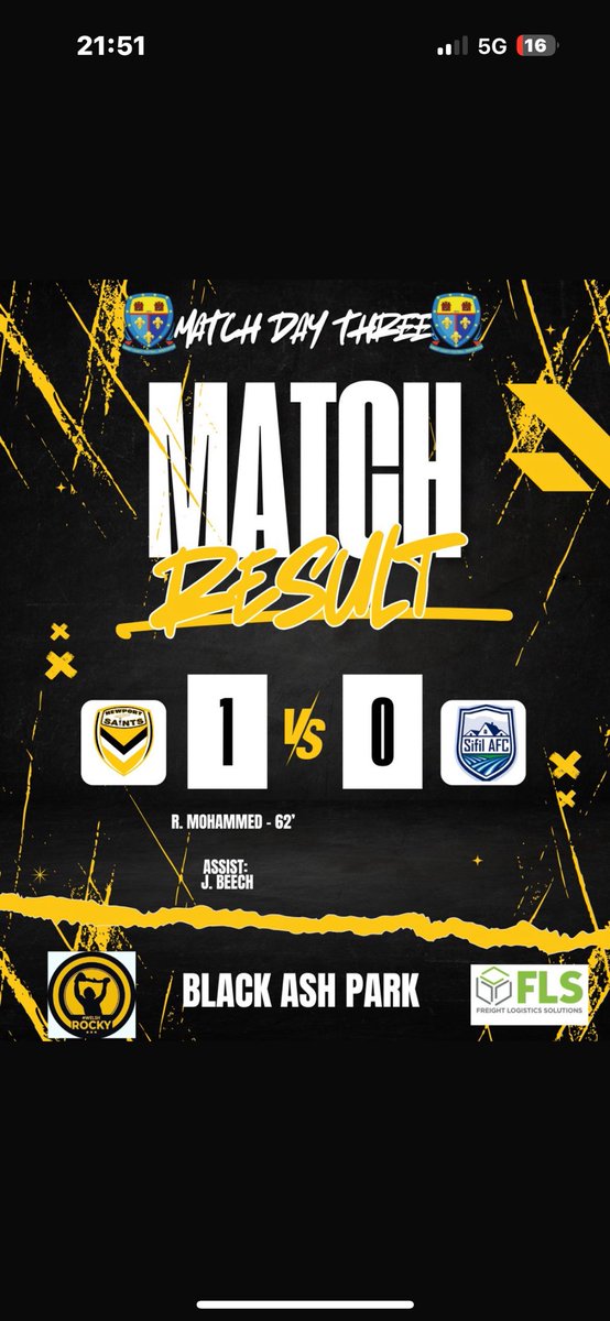 NewportSaintsFC's tweet photo. Superb performance from start to finish 

A great result Vs @SifilAFC 

Well done to all involved 

#upthesaints #uts 💛🖤 https://t.co/TTKy4F9WpJ