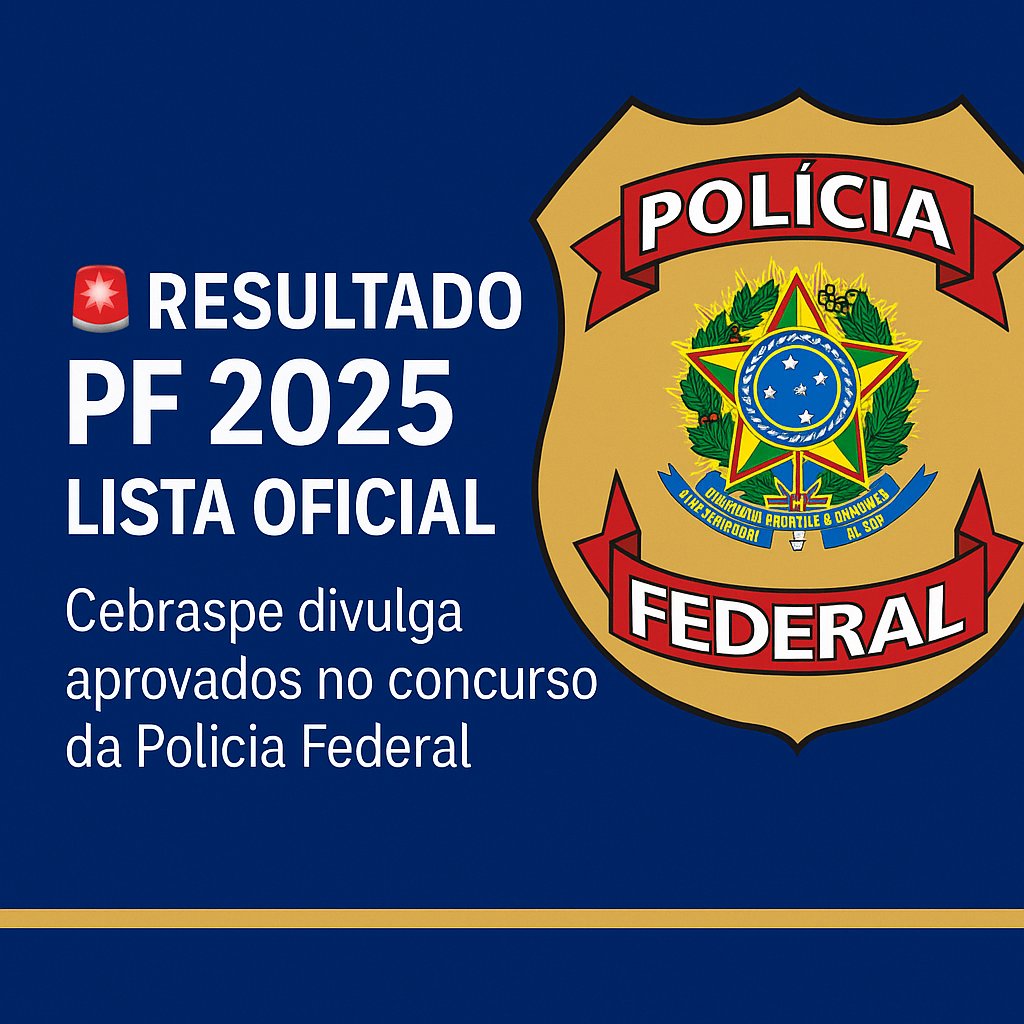 Blog_CTarde's tweet image. 🚨 Resultado PF 2025 já disponível!
Cebraspe divulga lista oficial dos aprovados no concurso da Polícia Federal.
📄 Confira sua classificação e próximos passos: blogcolunadatarde.com.br/resultado-pf-2…

#ConcursoPF #ResultadoPF2025
#CONCURSO