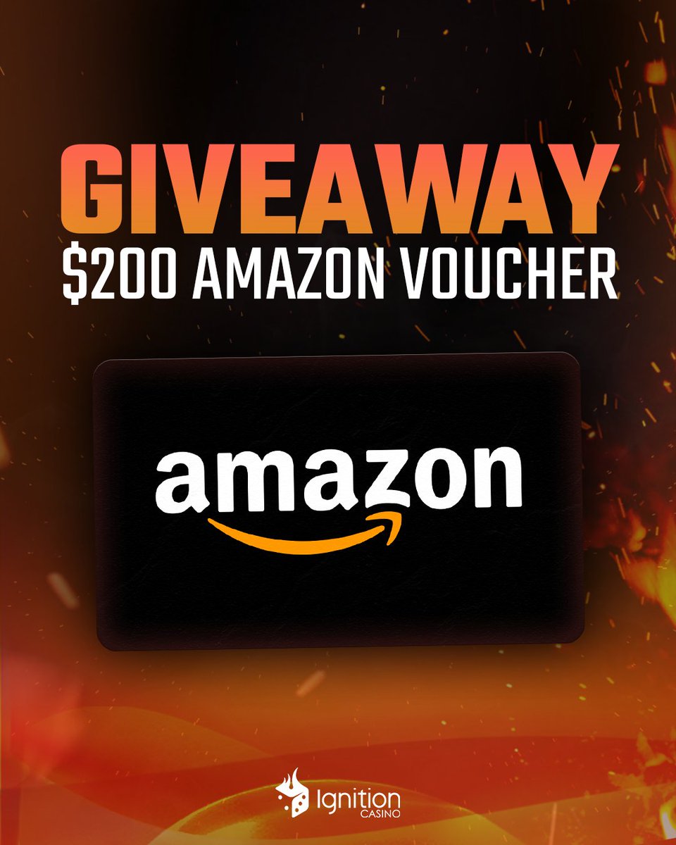 Ignition Casino (@ignitioncasino) on Twitter photo 🎁 WIN a $200 Amazon Voucher! 🎁
One lucky winner will bag a $200 Amazon voucher to spend on whatever they like – gadgets, games, or guilty pleasures! 🛒✨
To enter:
🔥 Follow <a href="/IgnitionCasino/">Ignition Casino</a>
🔥 Like + retweet this post
🔥 BONUS ENTRY: Tag a friend who’d love some extra Amazon 🎁 WIN a $200 Amazon Voucher! 🎁
One lucky winner will bag a $200 Amazon voucher to spend on whatever they like – gadgets, games, or guilty pleasures! 🛒✨
To enter:
🔥 Follow <a href="/IgnitionCasino/">Ignition Casino</a>
🔥 Like + retweet this post
🔥 BONUS ENTRY: Tag a friend who’d love some extra Amazon