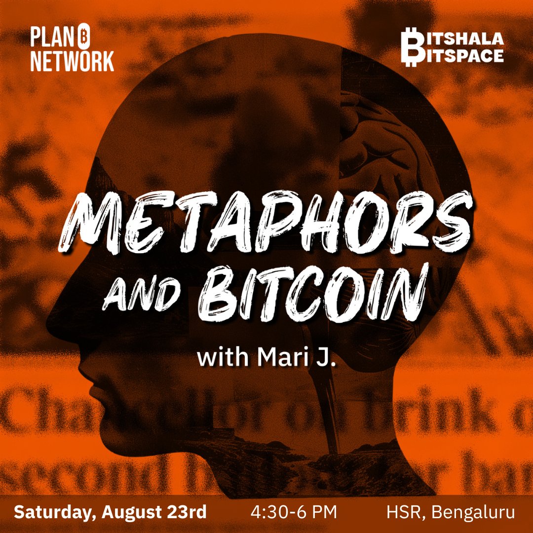 Plebs Together Strong (@plebstogether) on Twitter photo Wanna know how deep the rabbit hole goes? 🕳️🐇
#Bengaluru, we’re teaming up: <a href="/planb_network/">Plan ₿ Network</a> × <a href="/bitshala/">Bitshala Bitspace</a>
Take the test, and then master the message!
More info here:
₿-CERT- lu.ma/r53fcze5
Interactive talk- lu.ma/ot6qs4nw Wanna know how deep the rabbit hole goes? 🕳️🐇
#Bengaluru, we’re teaming up: <a href="/planb_network/">Plan ₿ Network</a> × <a href="/bitshala/">Bitshala Bitspace</a>
Take the test, and then master the message!
More info here:
₿-CERT- lu.ma/r53fcze5
Interactive talk- lu.ma/ot6qs4nw