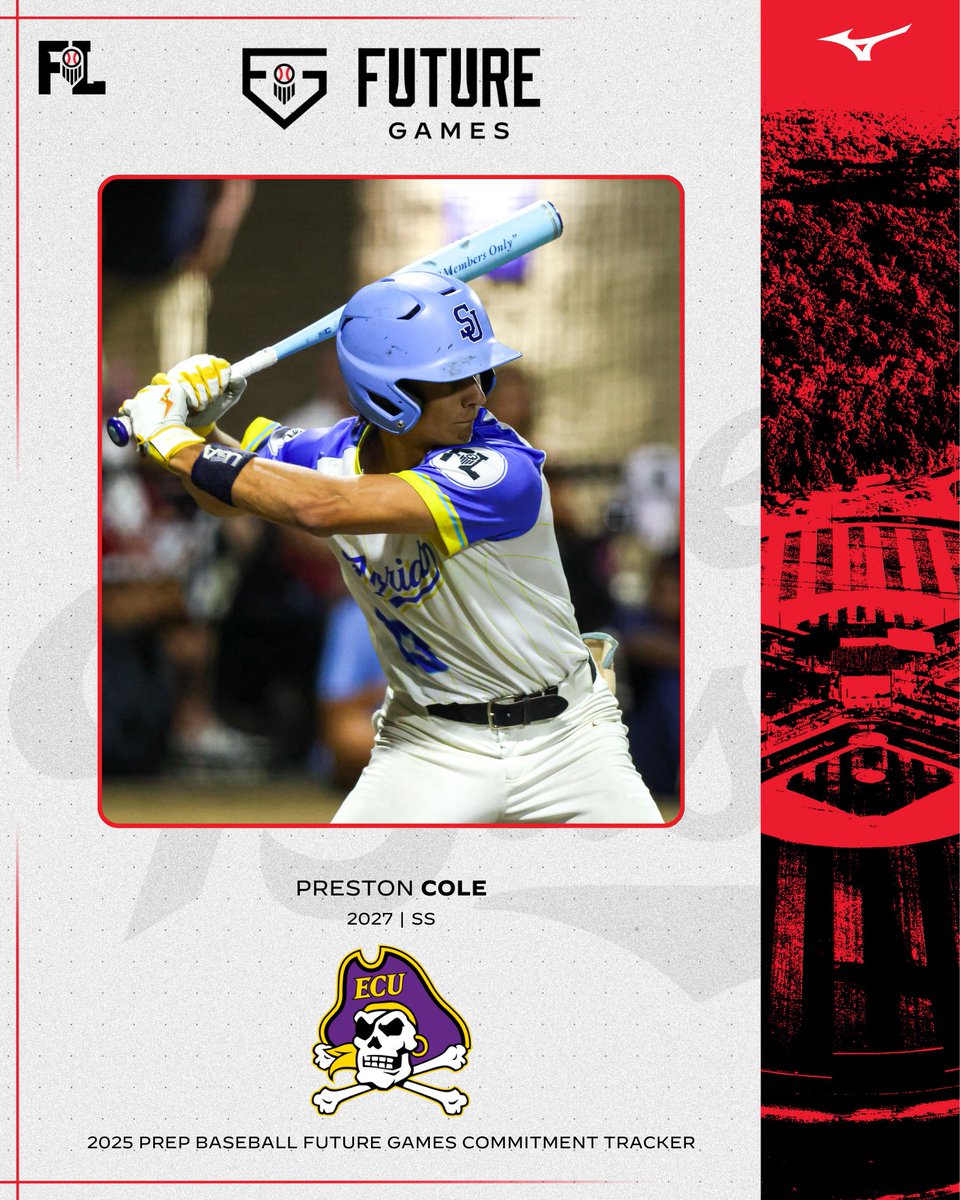 Prep Baseball Florida (@prepbaseballfl) on Twitter photo #πππ
πππ ππ¨π¦π¦π’ππ¦ππ§π ππ©ππππ
'27 SS Preston Cole (<a href="/SJCDbaseball/">St Johns Baseball</a>) has committed to <a href="/ECUBaseball/">ECU Baseball</a>.
Congratulations to Preston and his family. 4th commitment from #TeamFL.
<a href="/prestoncole2027/">Preston cole</a> | <a href="/BPAtravelball/">BPA Baseball</a>
π€: loom.ly/_Xnpln8 #πππ
πππ ππ¨π¦π¦π’ππ¦ππ§π ππ©ππππ
'27 SS Preston Cole (<a href="/SJCDbaseball/">St Johns Baseball</a>) has committed to <a href="/ECUBaseball/">ECU Baseball</a>.
Congratulations to Preston and his family. 4th commitment from #TeamFL.
<a href="/prestoncole2027/">Preston cole</a> | <a href="/BPAtravelball/">BPA Baseball</a>
π€: loom.ly/_Xnpln8