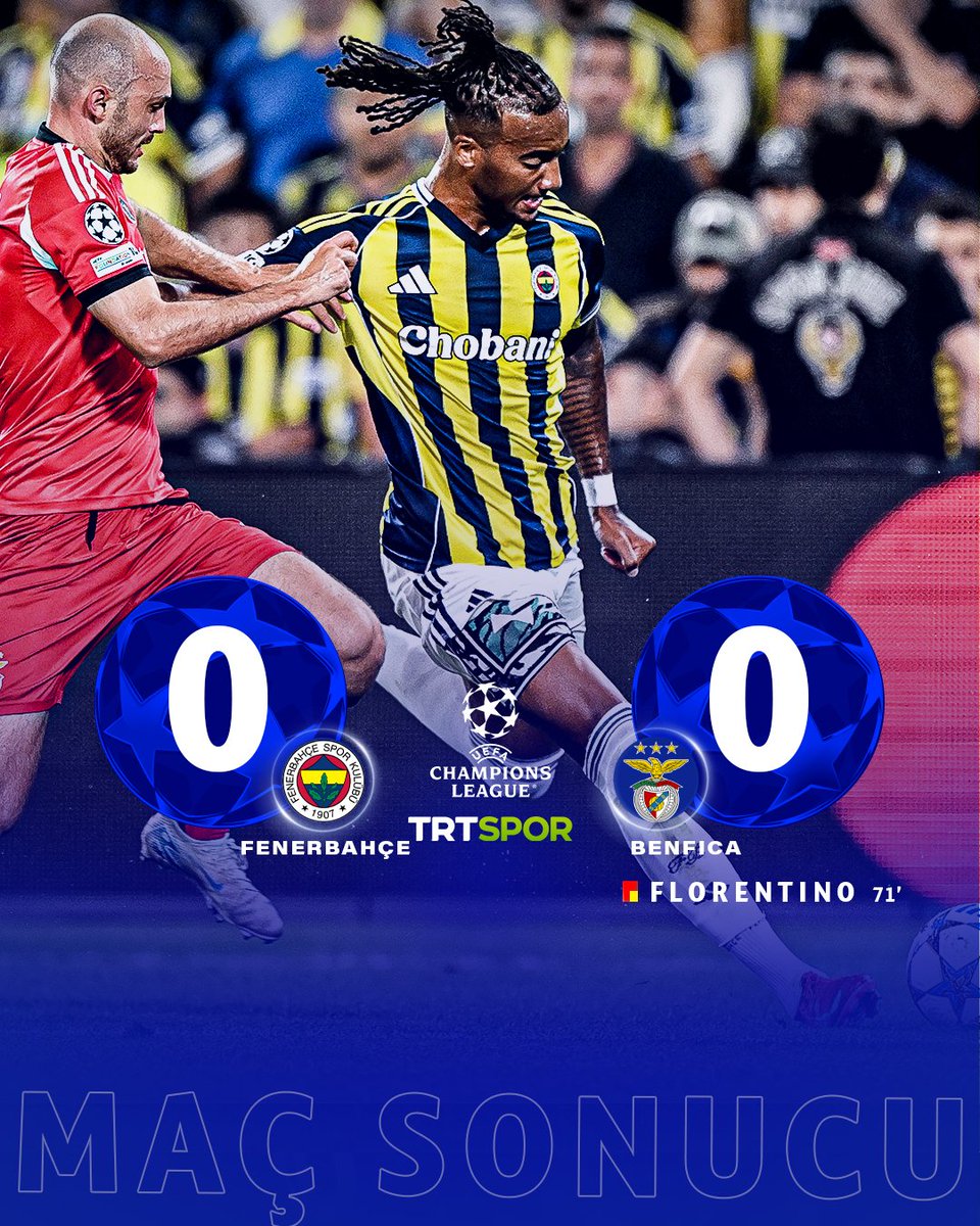 Encama Pêşbirkê/ Maç Sonucu
#Fenerbahçe 0 - 0 #Benfica