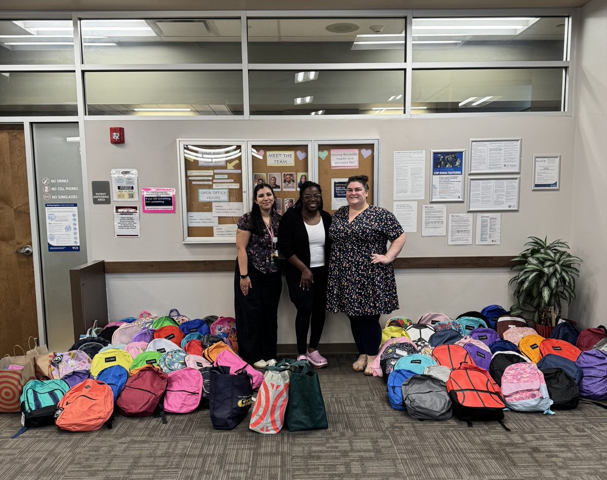 The Strong Recovery team is making sure students are prepared this back-to-school season! The program wrapped up a backpack drive last week for New Horizon's Annual Community Kickback. 80 backpacks full of school supplies will be going to children in the Lake Avenue neighborhood.