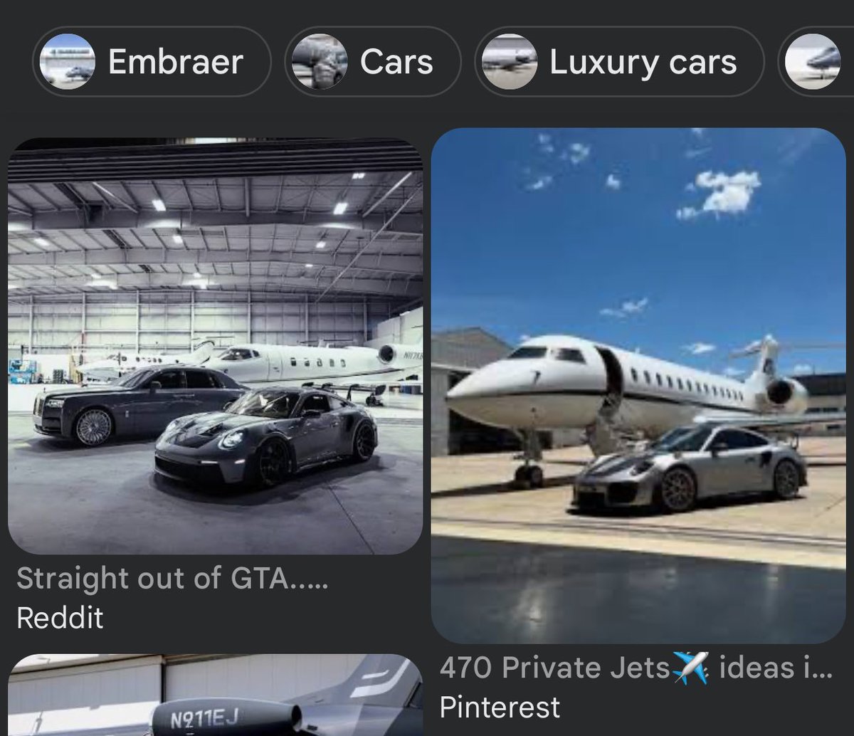Crypto bro out here flexing that Googled Porsche-and-private-jet pic hard.

Word of advice, don’t grab one of the first images that pops up if you’re going to play rich.