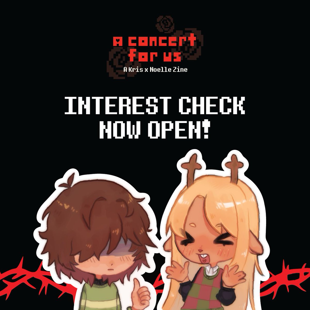 Interest check is now open! 🍎❄️
Please make sure to fill out the form below before September 3rd.

❤️🤍forms.gle/HHU5Z24skHKzmV…