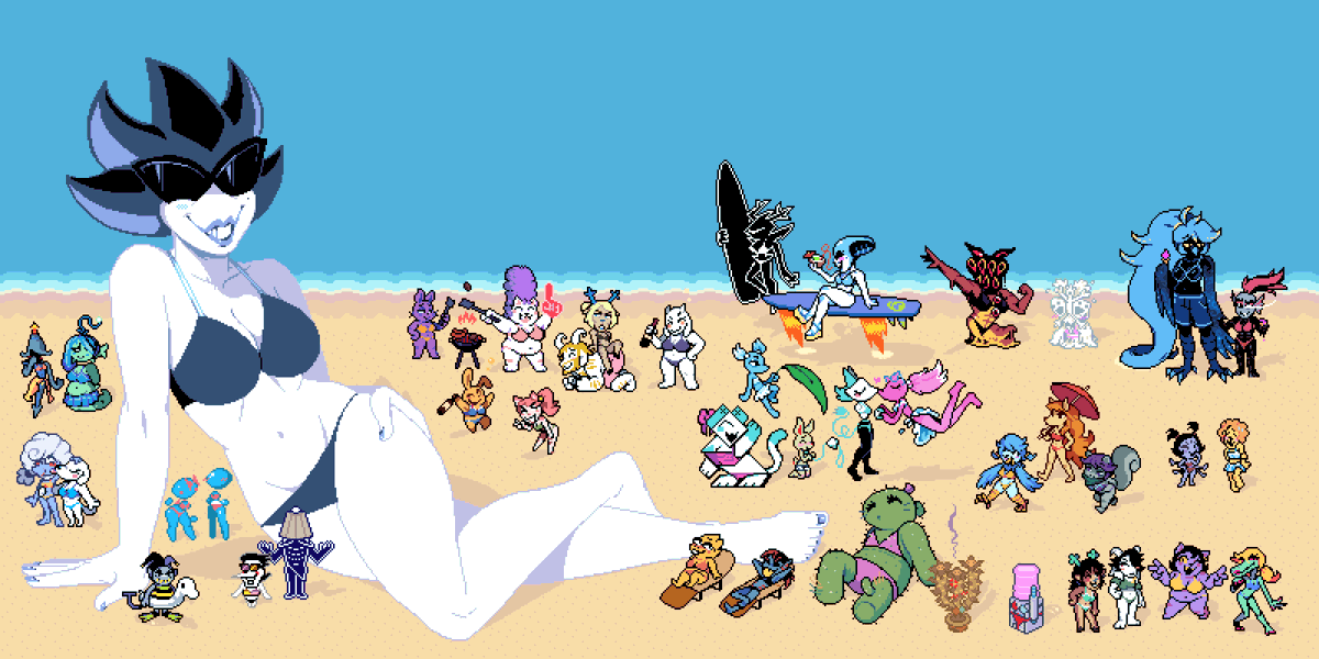 Beach Day
#undertale #deltarune #undertaleyellow #pixelart