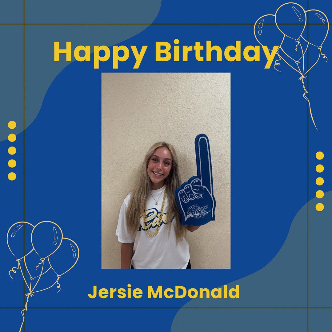 Happy Birthday to Sophomore Jersie McDonald 🎉🎂