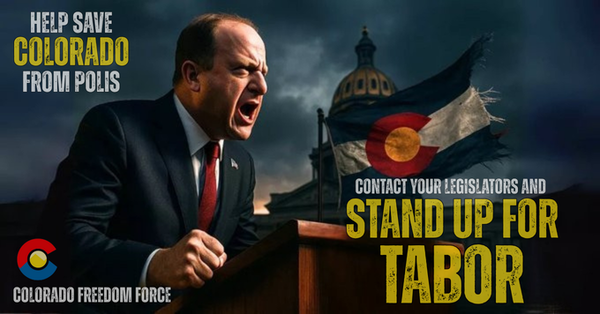 COFreedomForce's tweet photo. Please share! This is a form to contact both your State Senator and State Rep to tell them to stand for TABOR during the special session. All content is fully editable so you can make it your own!

https://t.co/2RluKS0y7v https://t.co/I294pr03dB