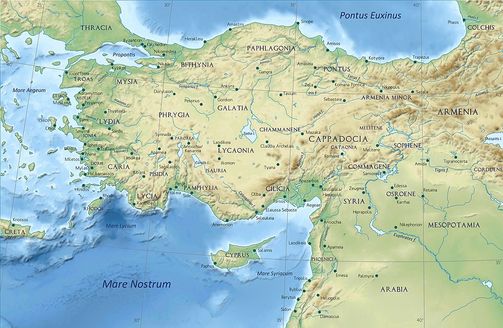 Why are Asia Minor and all the way to Cappadocia, with the hundred cities founded by Greeks, not Greek territory?

Oh yes, because the Turks expelled the Greeks from their ancestral homes and committed genocides.