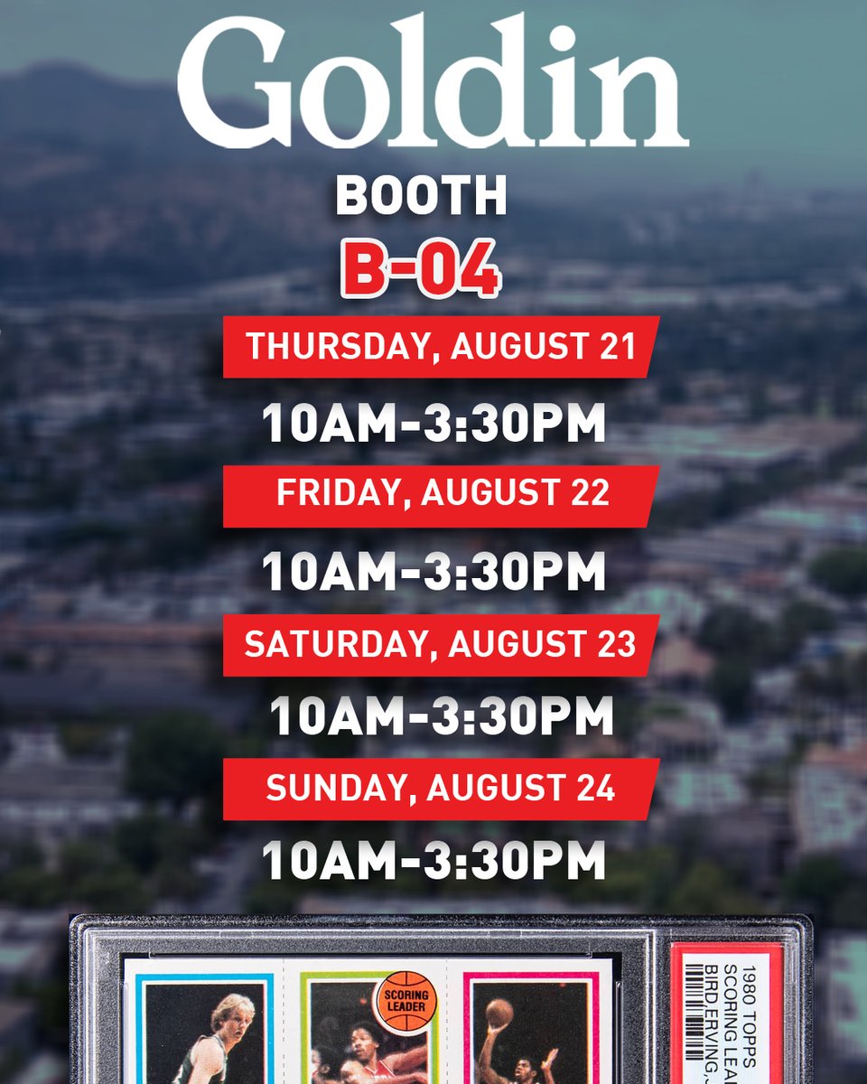 Going to the <a href="/wcoast_cardshow/">West Coast Card Show</a> this week?! COME CONSIGN WITH US! 

We will be at Booth B-04 from Thursday to Sunday! Stop by to say hi and consign  your Collectibles!