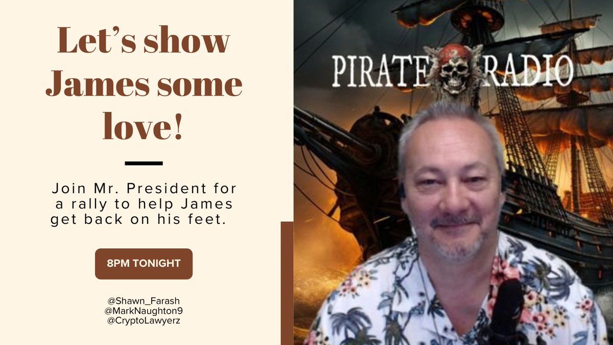 Emily Chapple (@blonde4thewin) on Twitter photo Mr. President is having a spontaneous rally to raise support for <a href="/Realpersonpltcs/">James R</a>
Join <a href="/MarkNaughton9/">Mark Naughton</a>
<a href="/CryptoLawyerz/">CryptoLawyer</a> and
<a href="/Shawn_Farash/">Shawn Farash</a>
as they host Mr. President tonight at 8pmEST! Keep an eye out for the live broadcast as well. Mr. President is having a spontaneous rally to raise support for <a href="/Realpersonpltcs/">James R</a>
Join <a href="/MarkNaughton9/">Mark Naughton</a>
<a href="/CryptoLawyerz/">CryptoLawyer</a> and
<a href="/Shawn_Farash/">Shawn Farash</a>
as they host Mr. President tonight at 8pmEST! Keep an eye out for the live broadcast as well.