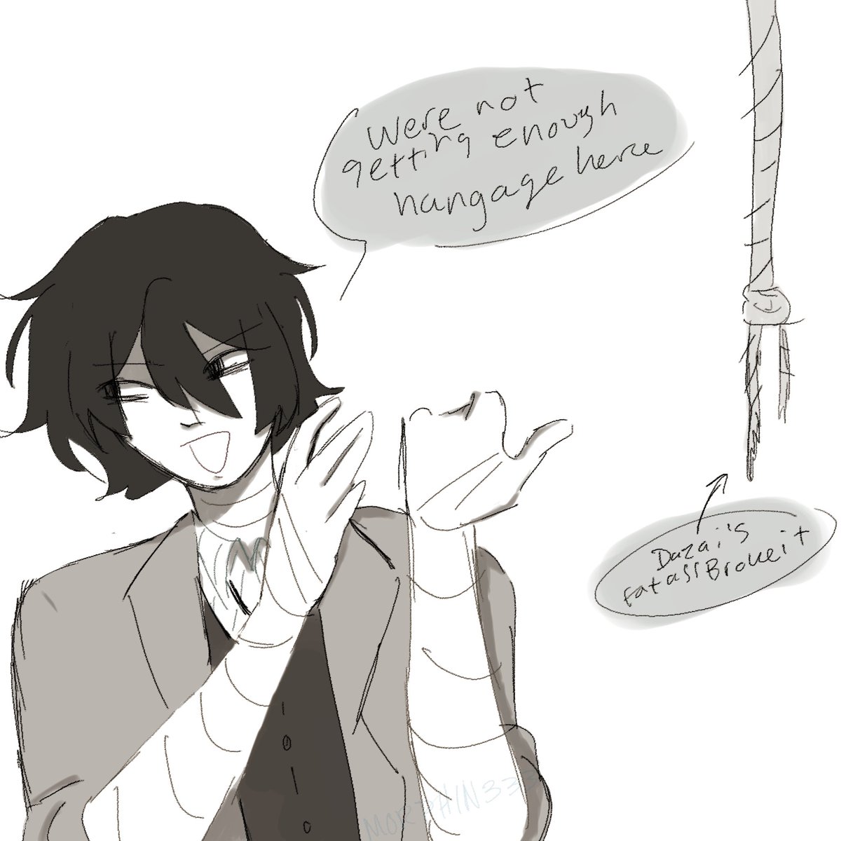 Stupid broke his noose #bsdtwt #DazaiOsamu #BSD
