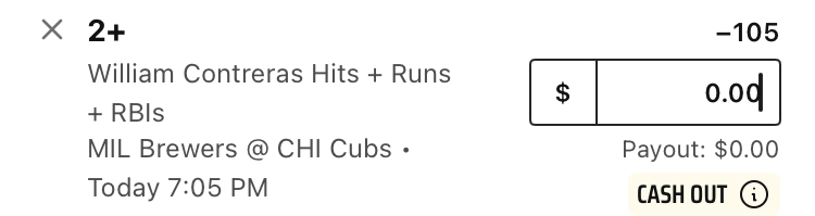 MLB: 8/20 Free play 1

May have another free play for later game

Will Contreras 2+HRR: (-105) 1.05u

4-0 in last 4 free plays:
Mike Trout 2+HRR: (-130)✅
Trout 1+HRR/1+BB: (+105)✅
Juan Soto 2+HRR: (-115)✅
Michael Harris 2+HRR: (-110)✅

#GamblingX #MLB