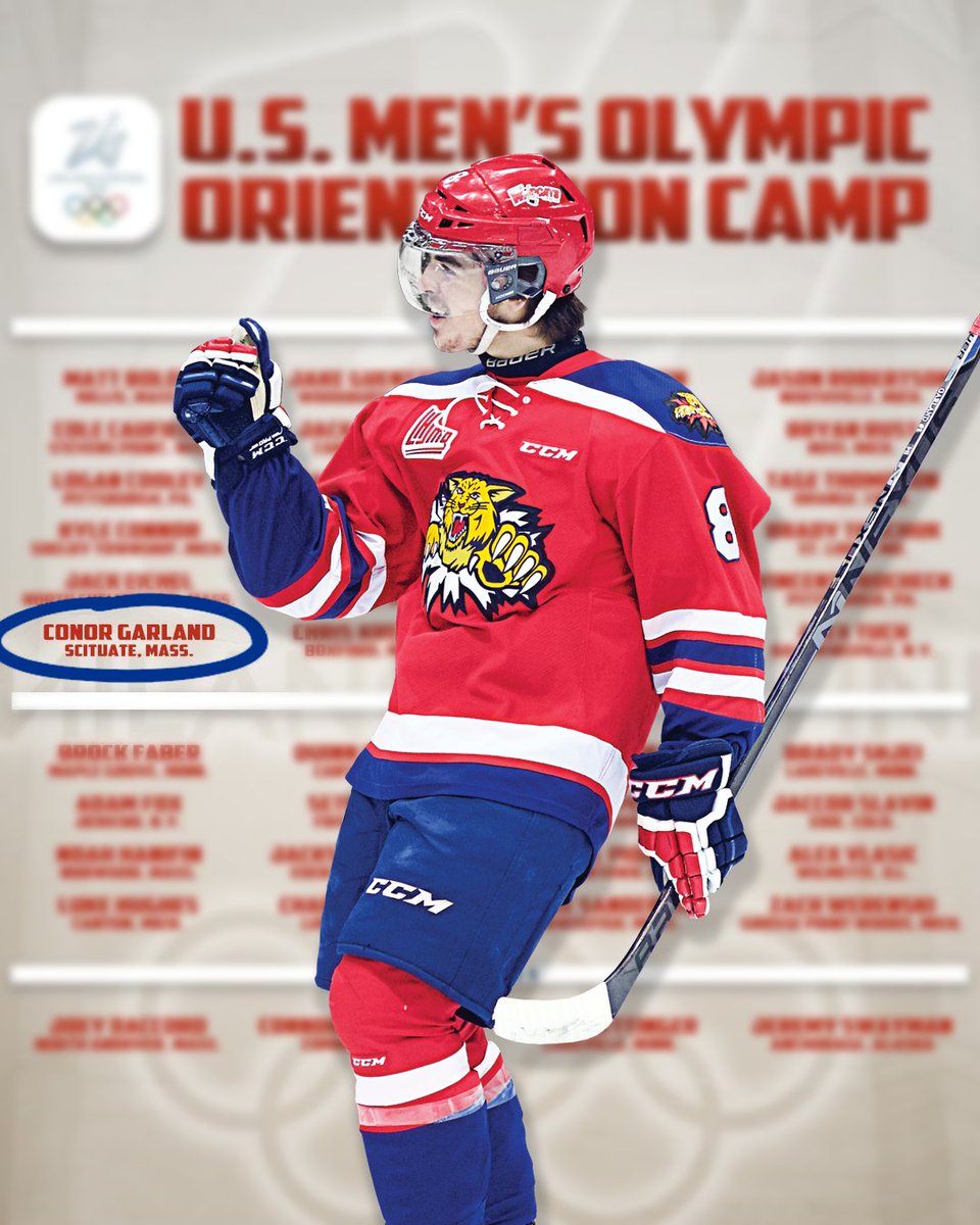 Moncton Wildcats (@monctonwildcats) on Twitter photo Good luck to former Wildcats superstar Conor Garland, who will attend the U.S. Men's Olympic Orientation Camp Aug. 26-27 in Plymouth, Michigan.
📸 <a href="/DanielStLouis/">Daniel St Louis</a> Good luck to former Wildcats superstar Conor Garland, who will attend the U.S. Men's Olympic Orientation Camp Aug. 26-27 in Plymouth, Michigan.
📸 <a href="/DanielStLouis/">Daniel St Louis</a>